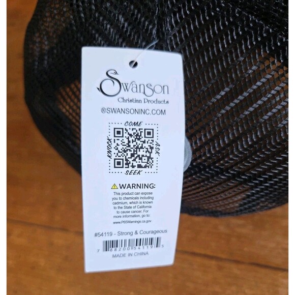 Swanson Cristian Be Strong And Courageous Trucker Hat Cap Snap Back NWT - Picture 9 of 9